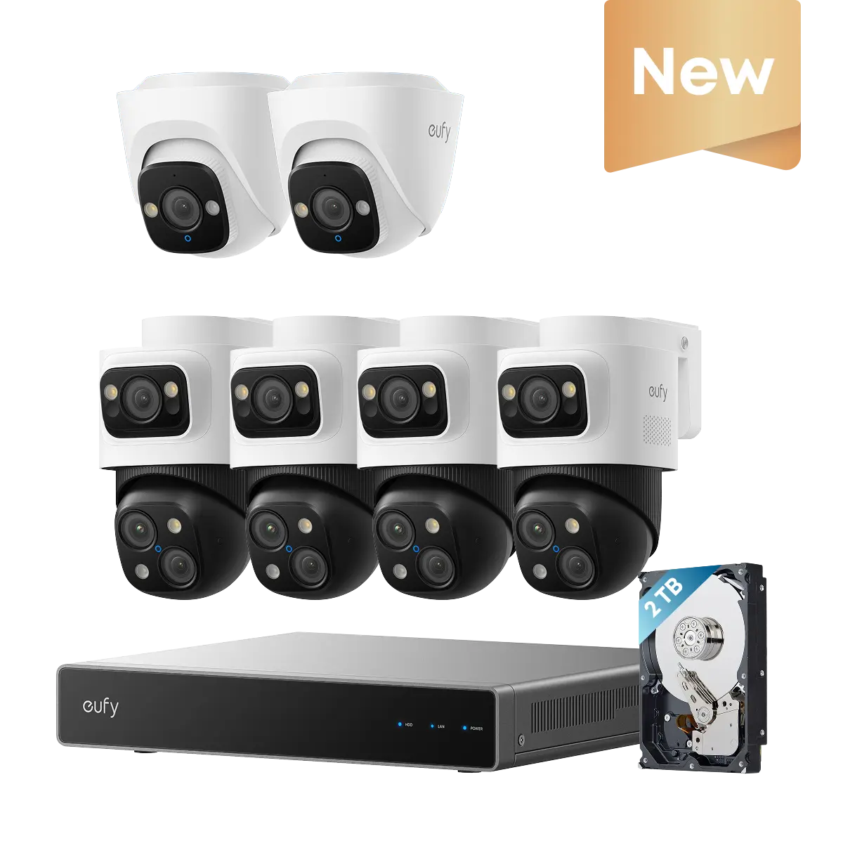 eufy PoE NVR Security System S4 Max + 2 PoE Cam E41 Add-Ons