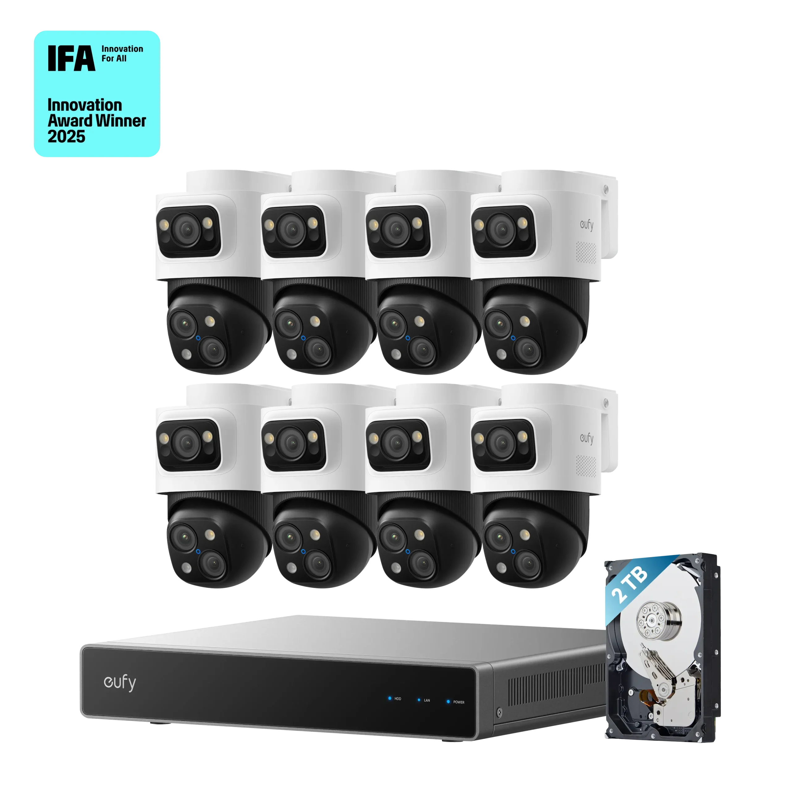eufy PoE NVR Security System S4 Max + 4 PoE Cam S4 Add-On
