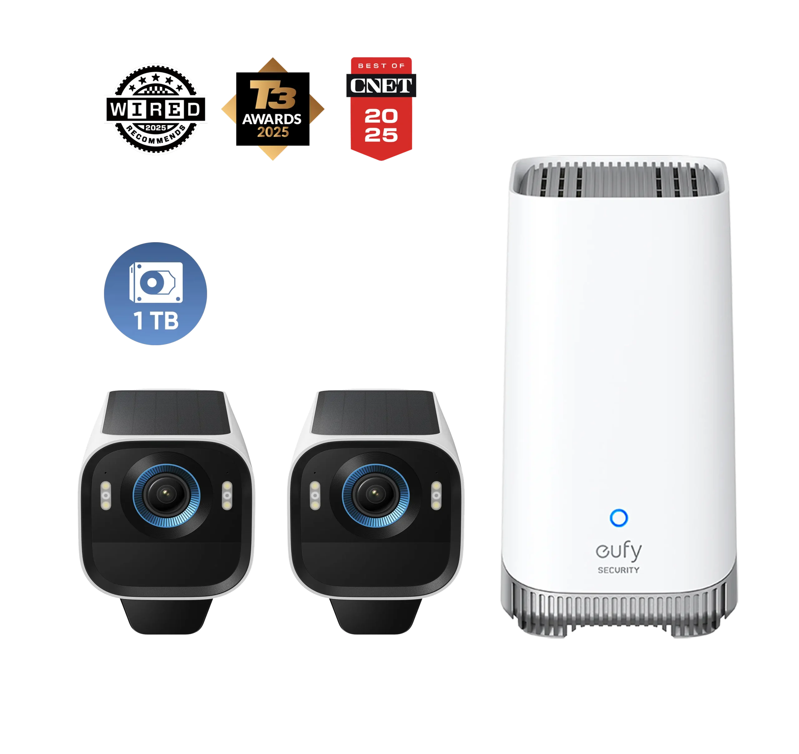 eufyCam S3 Pro 2-Cam Kit + 1 TB Hard Drive