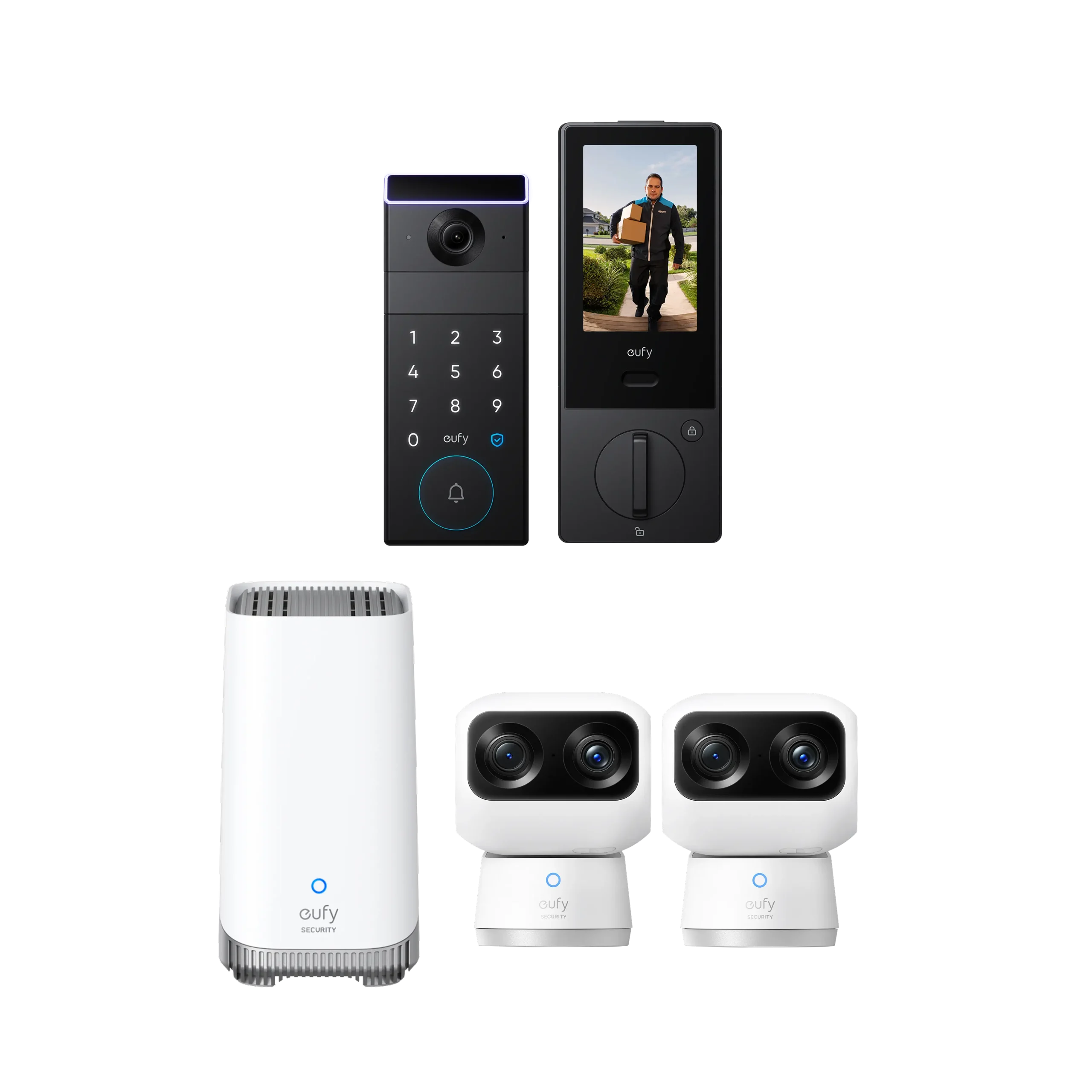 eufy FamiLock S3 Max + Indoor Cam S350 * 2 + HomeBase S380